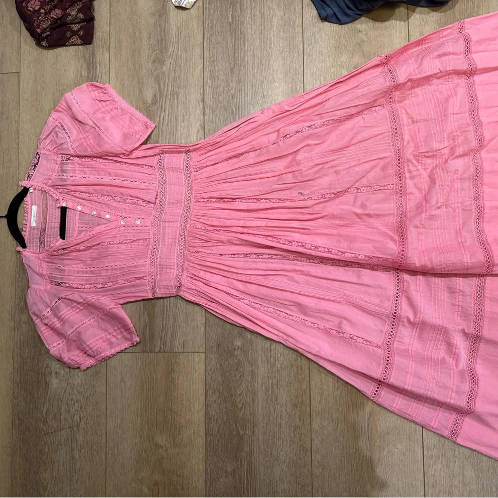Doen Pink Flutter Sleeve Sundress - Picture 2 of 5